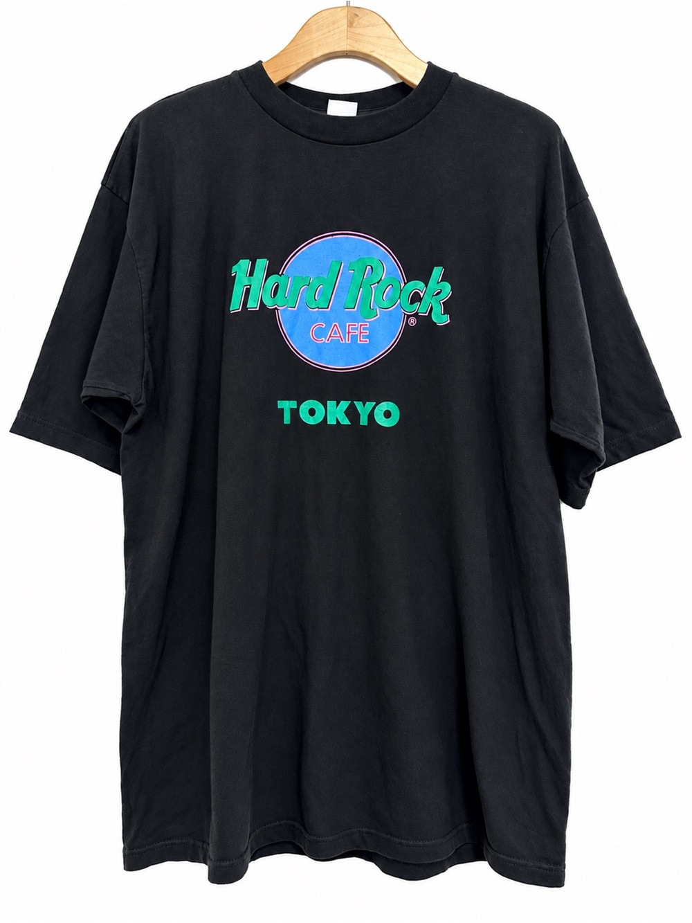 Vintage 90s Hard Rock Cafe Tokyo Japan Single Stitch Black T-Shirt XXL